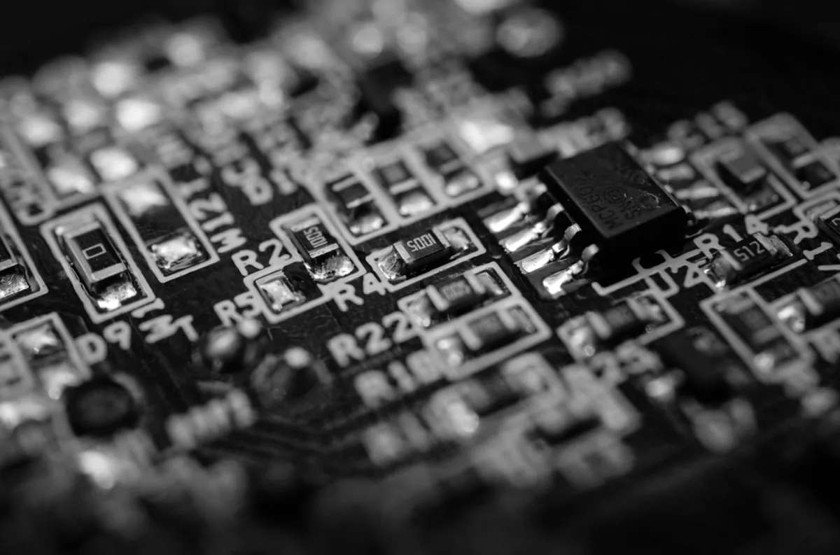 Scheda elettronica in primo piano